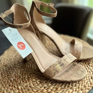 (NWT!) a new day cork wedge heels women’s size 7.5